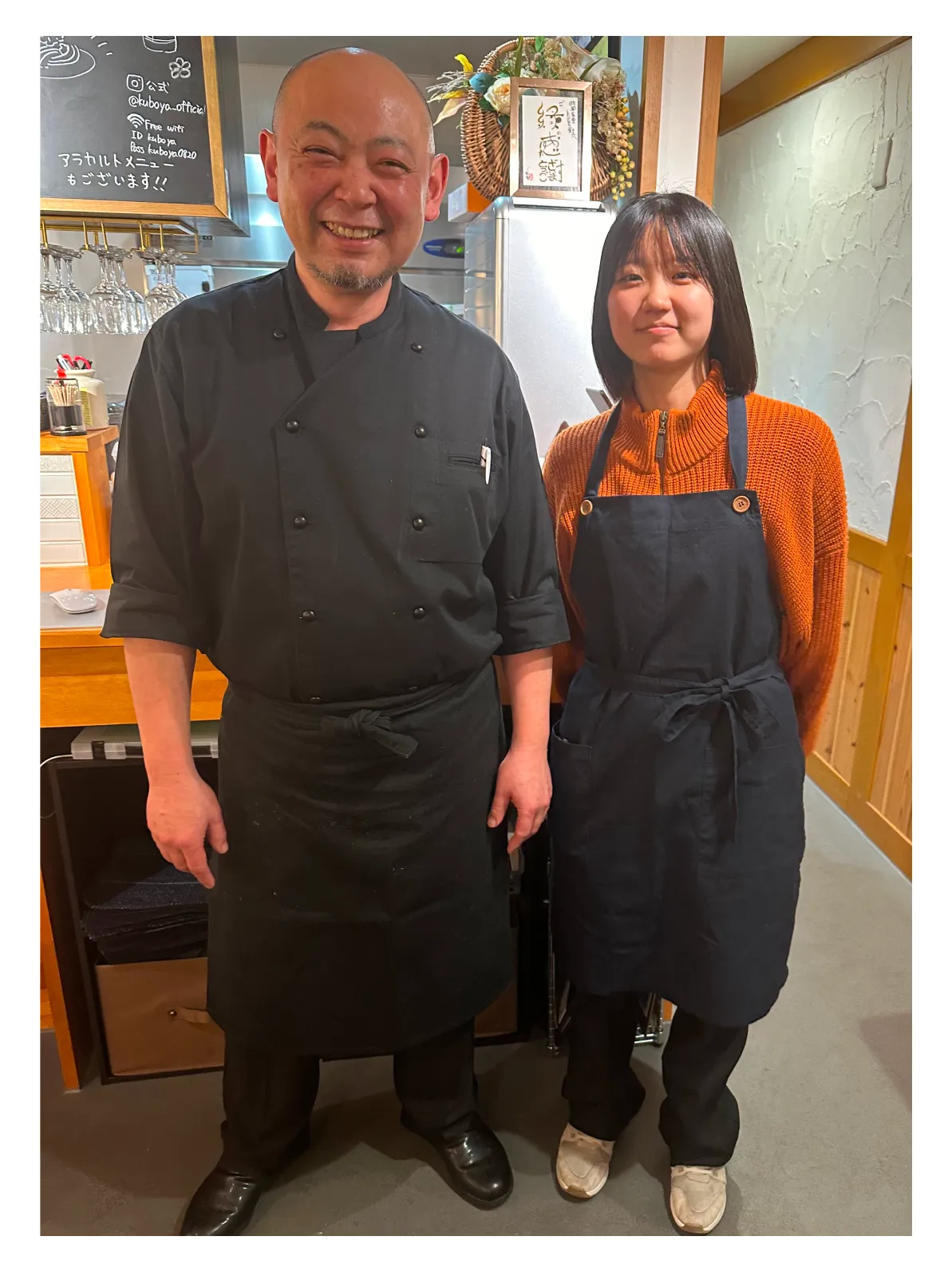 佐渡の欧風食堂kubo屋の店員